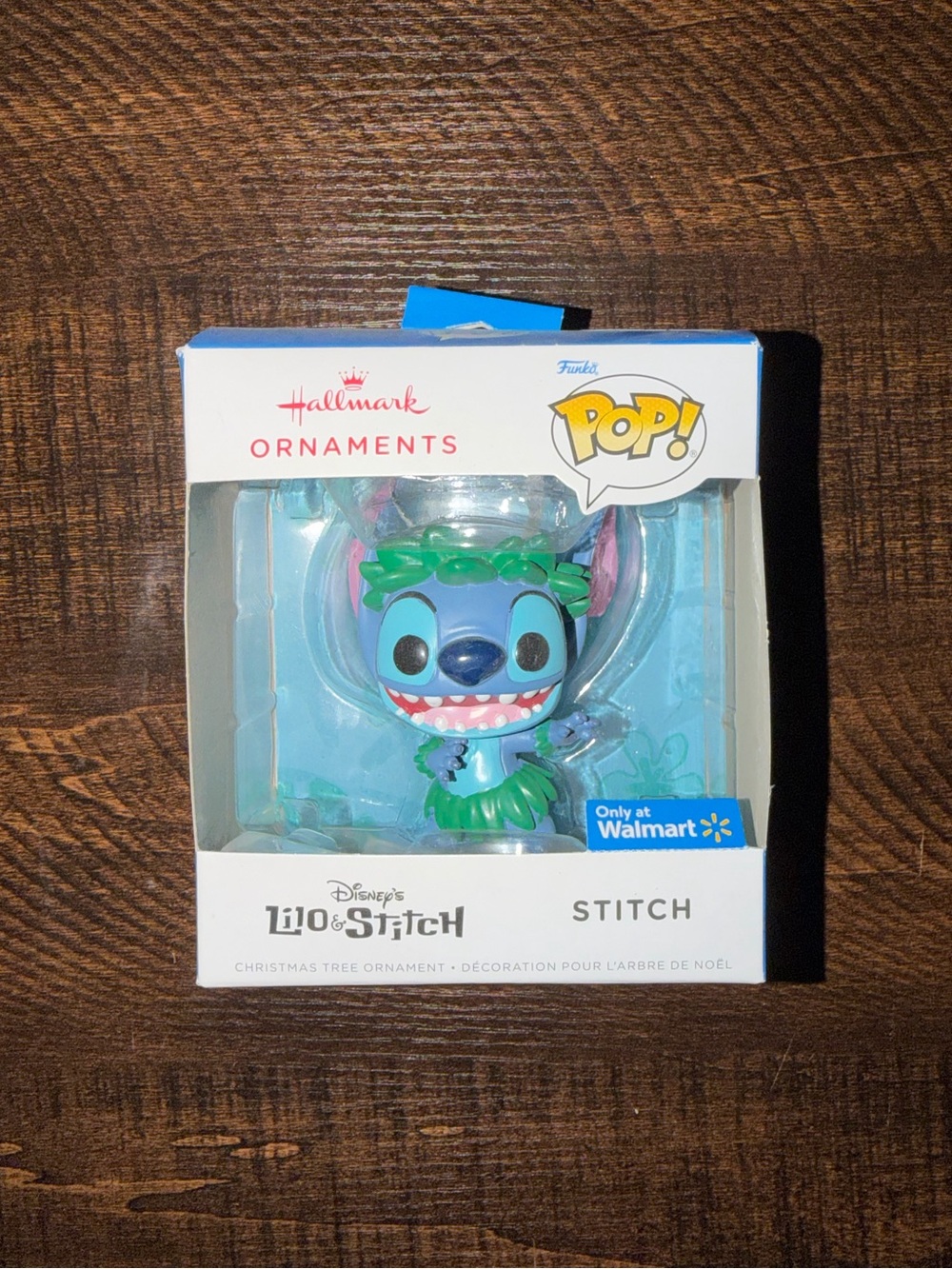Hallmark Stitch Pop! Ornament in Bright Blue and Green